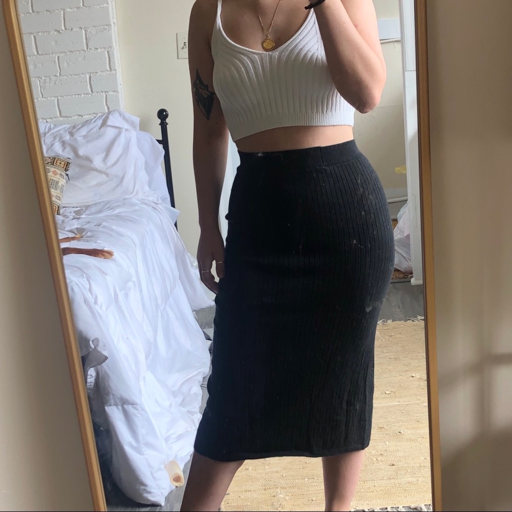 Black free people skirt